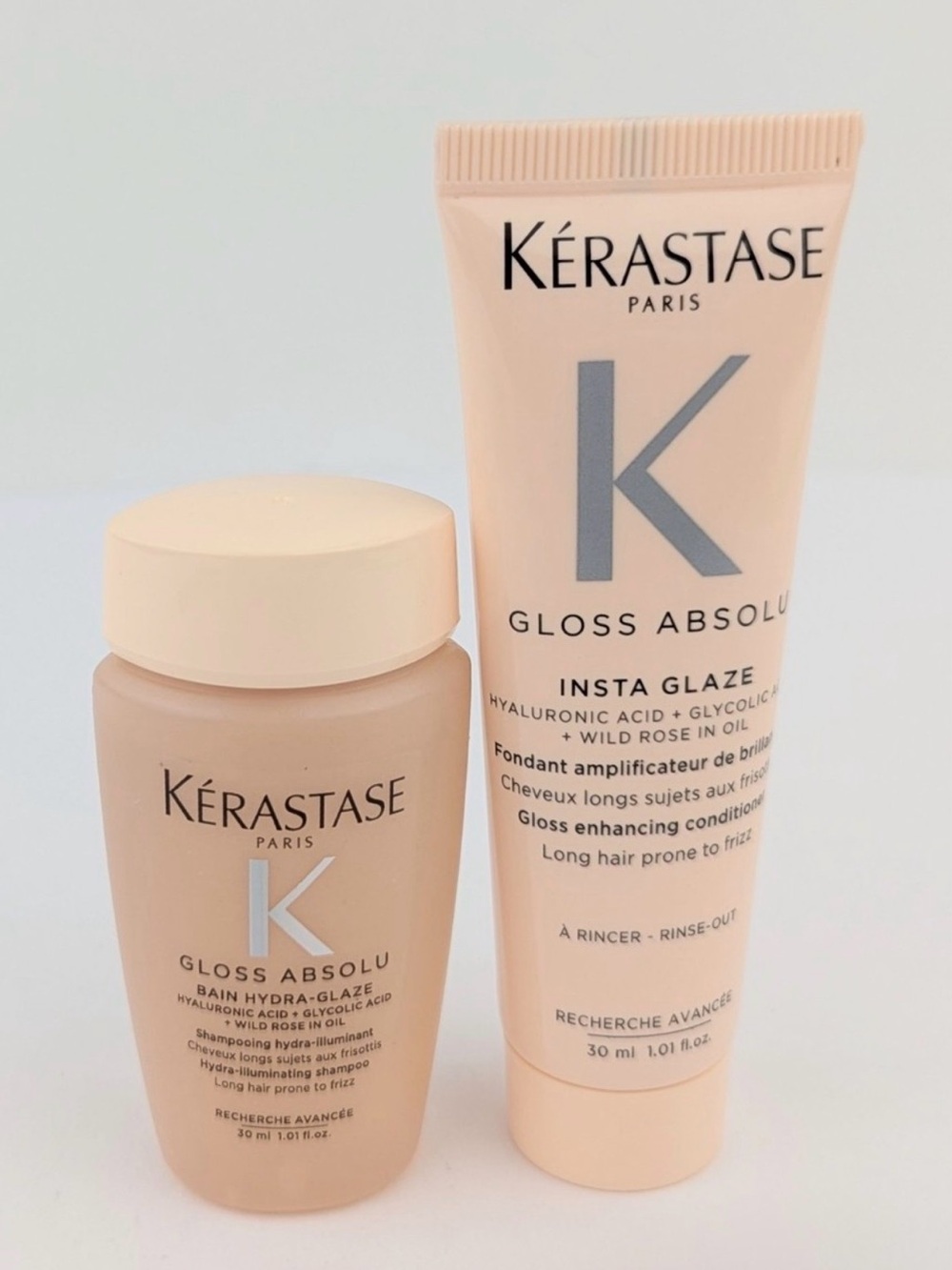 Kerastase Gloss Absolu Shampoo 1fl.oz./30ml & Conditioner 1floz./30ml Travel Duo